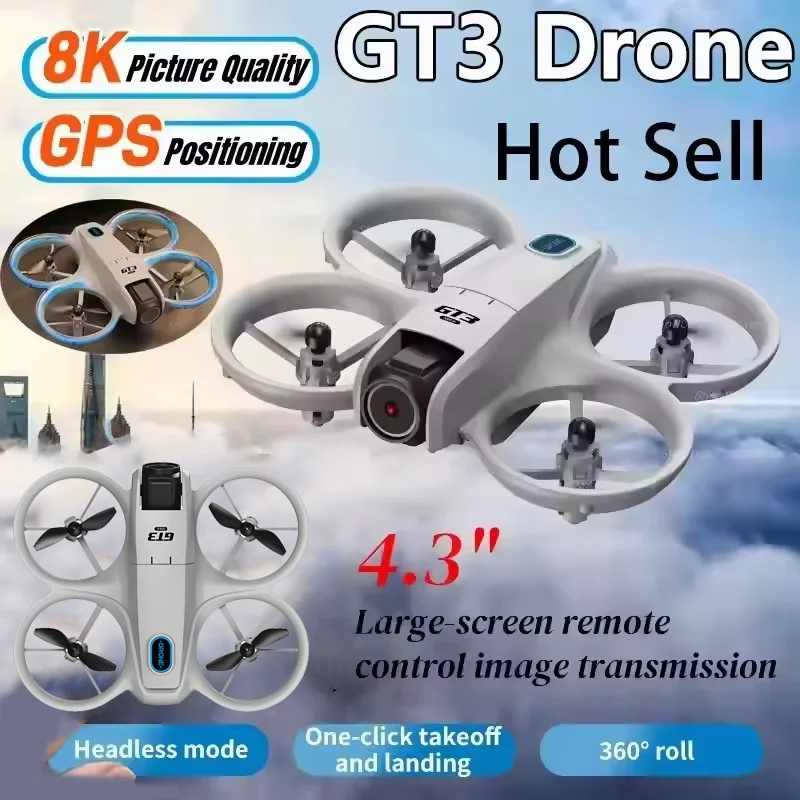 Drone Camera Mount - GT3 Drone 8K HD Dual Cameras