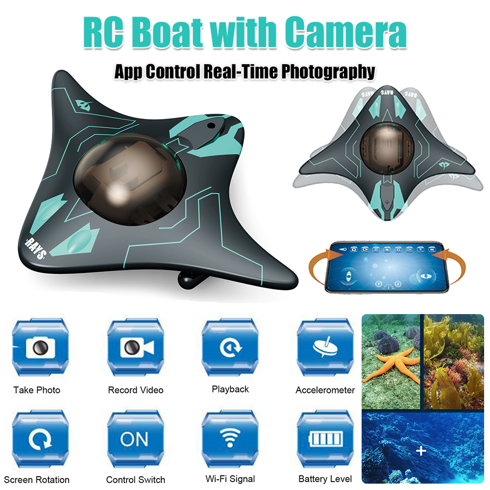 RC Boat with Camera App Contro - Drone Camera Waterproof のレビューと価格