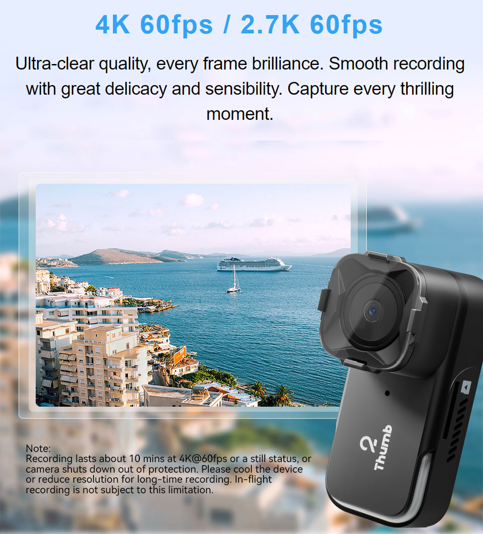 New Version RunCam Thumb 2 4K  - Drone Camera 4K のレビューと価格