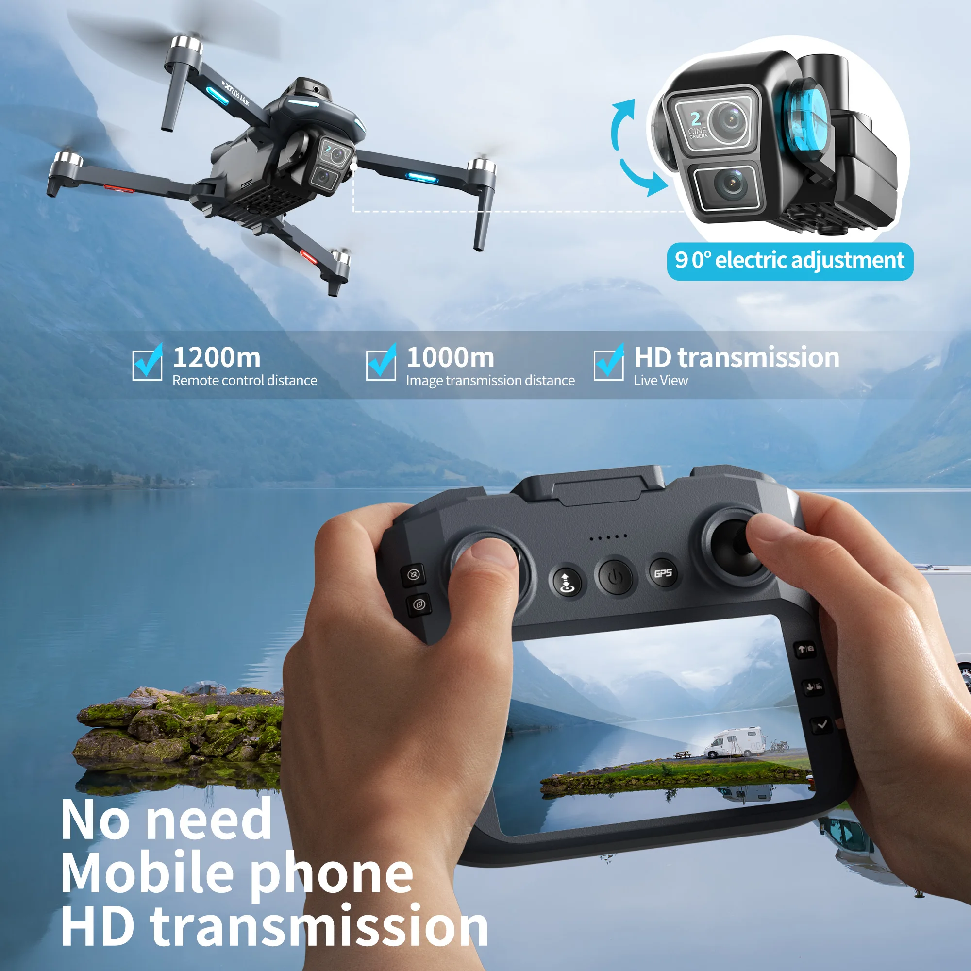 Lenovo XT606 MAX GPS Drone 4k  - Drone Camera Thermal のレビューと価格