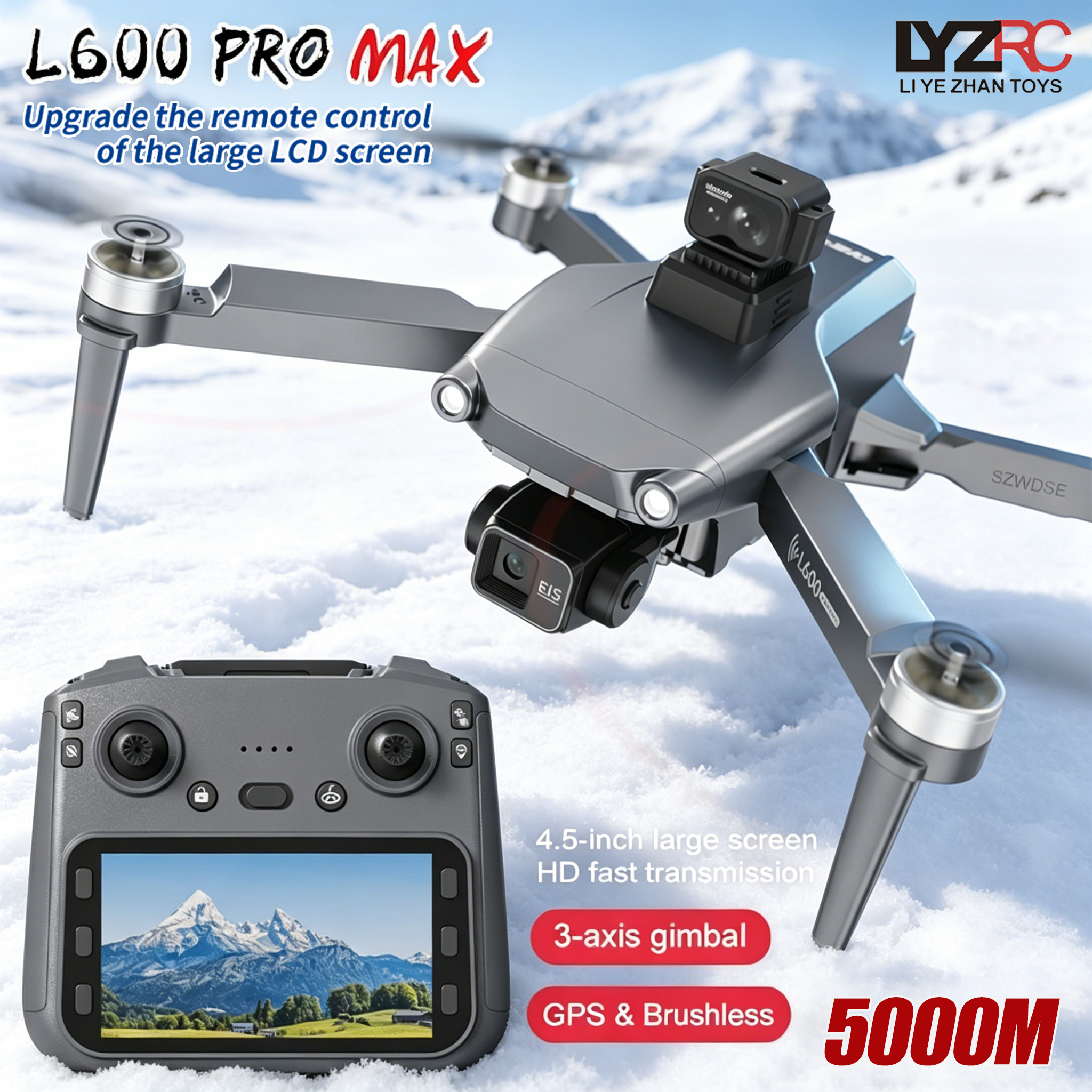 L600 MAX GPS Drone Professiona - Drone Camera With Gimbal のレビューと価格