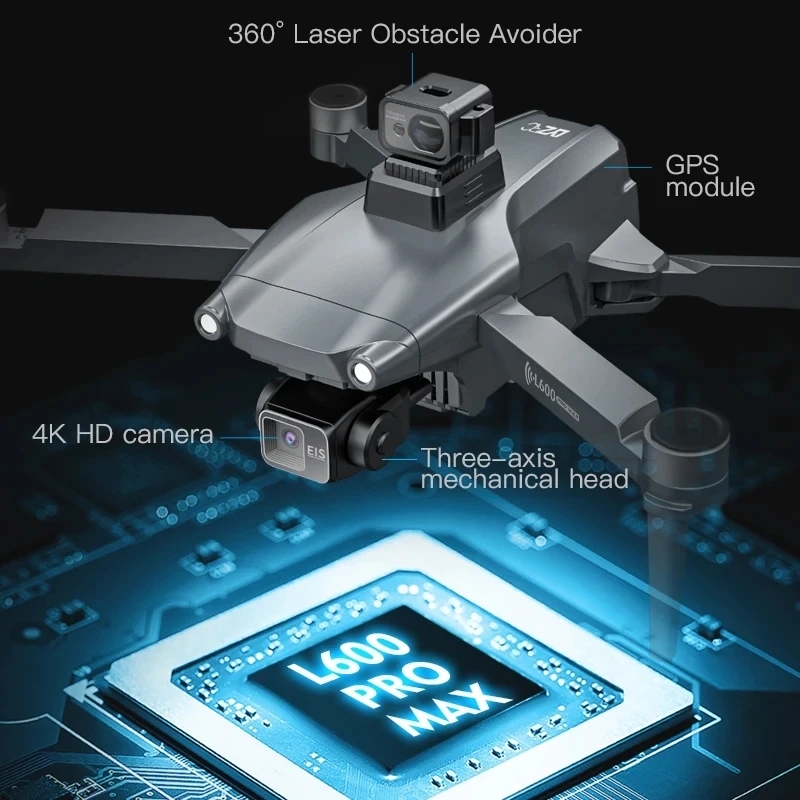 L600 PRO MAX GPS Drone Profess - Drone Camera With Gimbal のレビューと価格