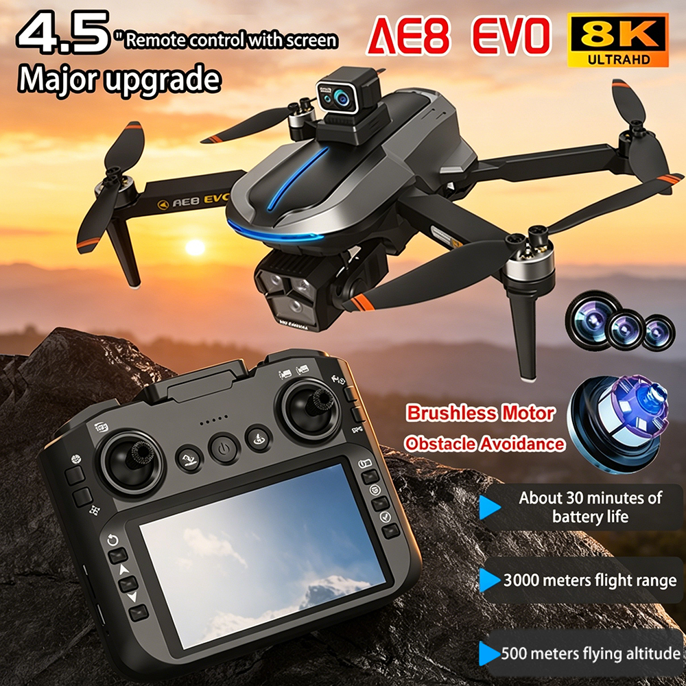 AE8 EVO Drone 4K Professional  - Drone Camera Night Vision のレビューと価格