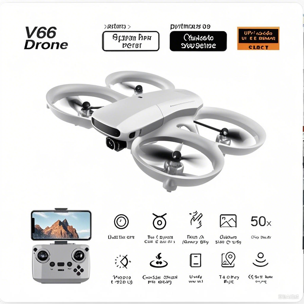 V66 Mini Remote Control Positi - Drone Camera Wide Angle のレビューと価格