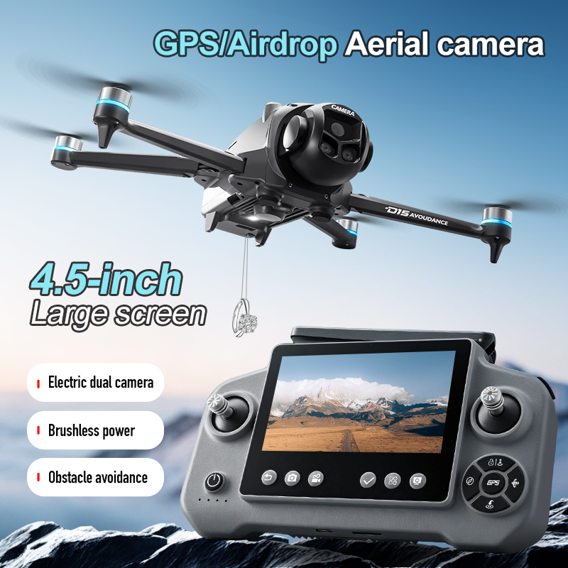D15 Professional 4K HD Triple  - Drone Camera With Gimbal のレビューと価格