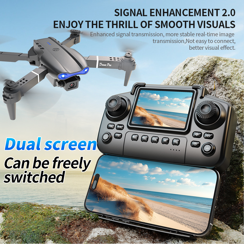 E99 PRO Drone Screen Control A - Drone Camera Professional のレビューと価格
