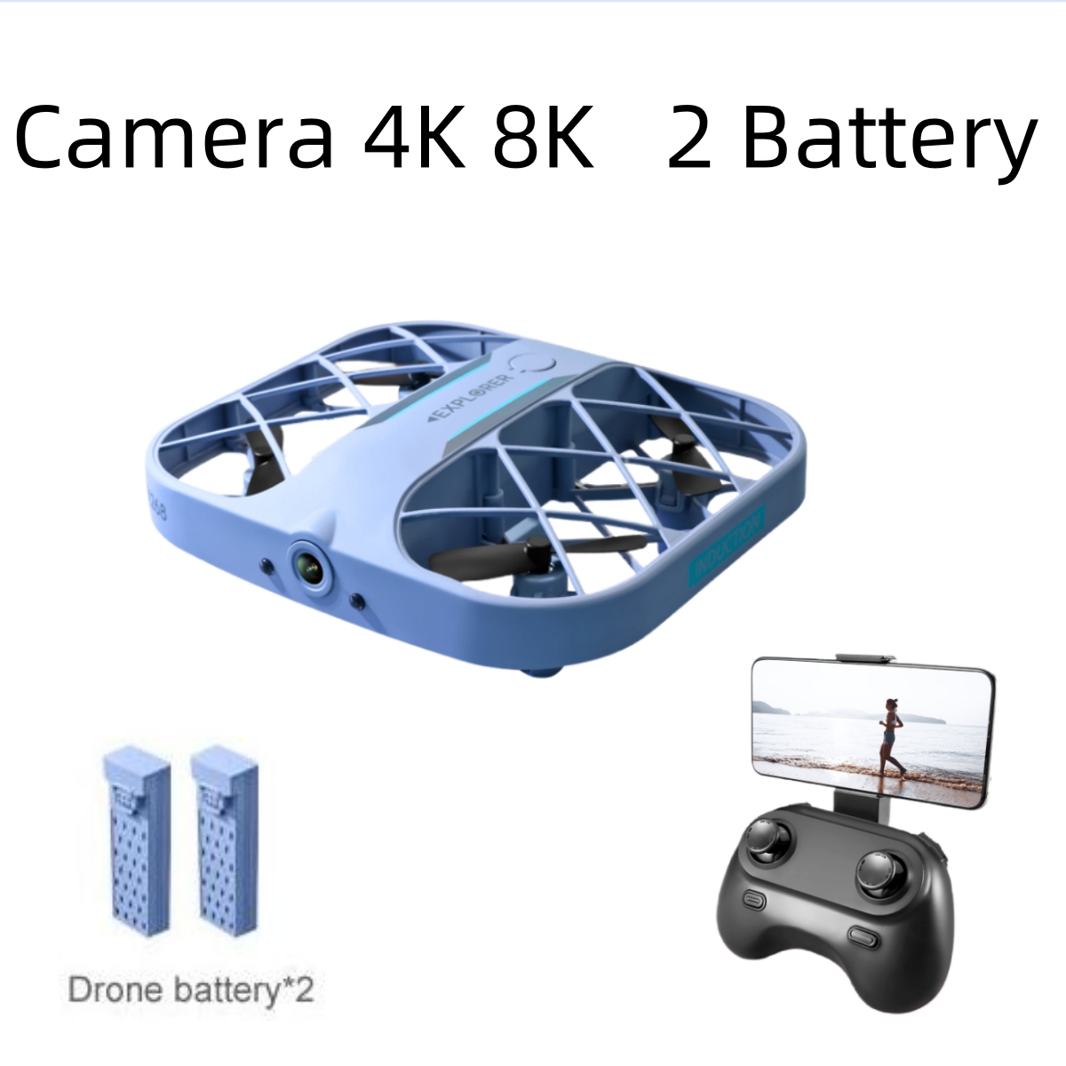 JJRC H107 FPV RC Drone with 2  - Drone Camera 4K のレビューと価格